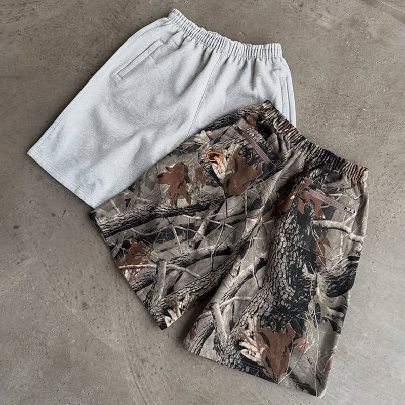 Custom Embroidery Jogger Shorts embroidery shorts